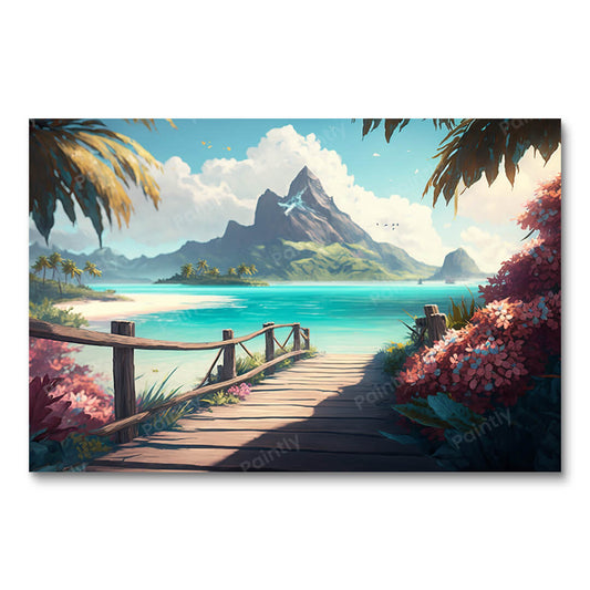 Beachfront Beauty (Diamond Painting)