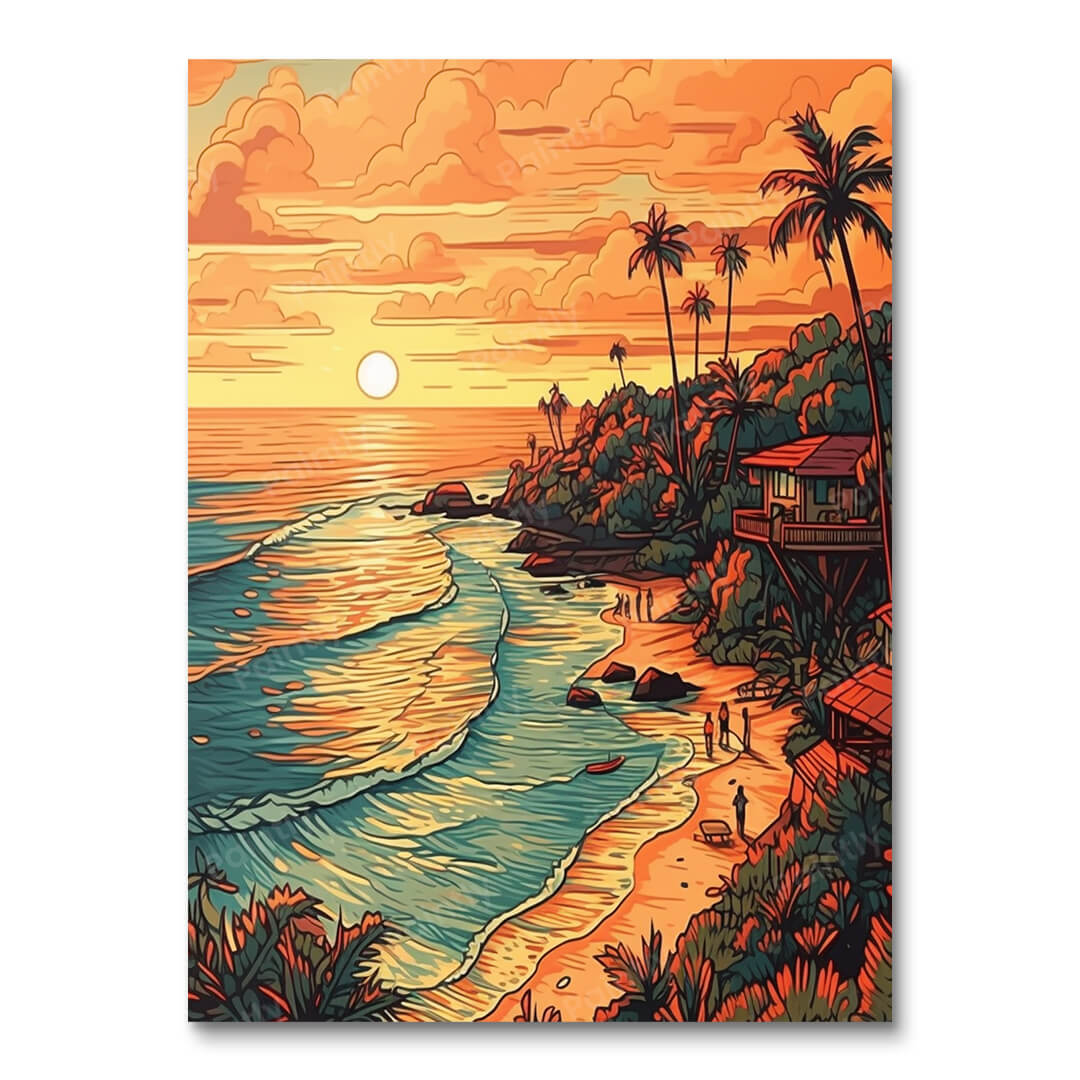 Sunset Shorelines (Diamond Painting)