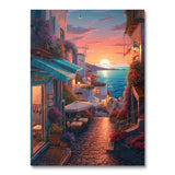 Streets of Santorini (Paint by Numbers)