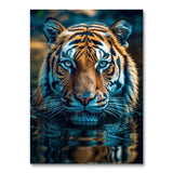 Nedsænket tiger (maling efter tal)