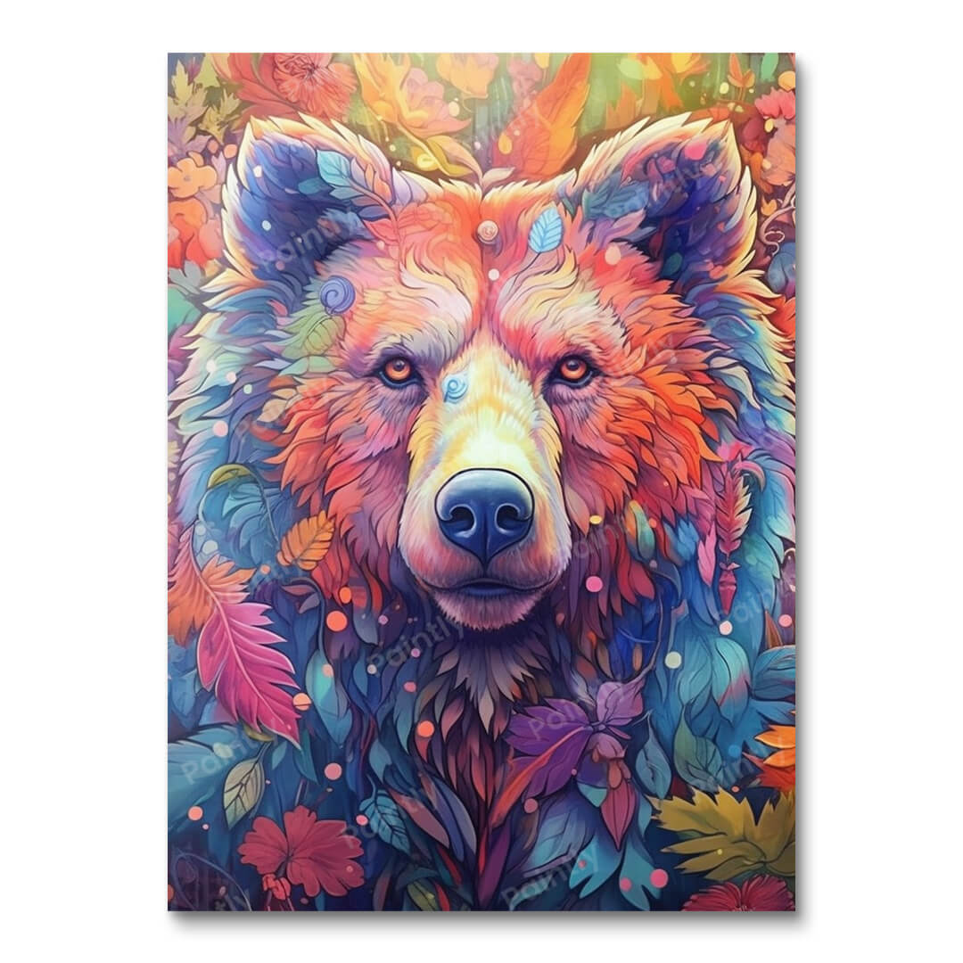 Psychedelic Bear III (Vægkunst)