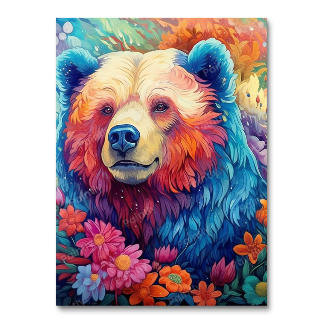 Psychedelic Bear VI (Vægkunst)