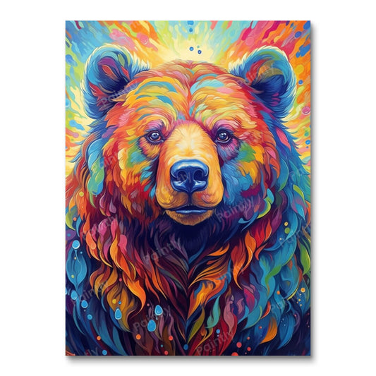 Psychedelic Bear IV (Vægkunst)