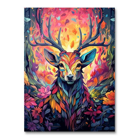 Psychedelic Deer I (vægkunst)