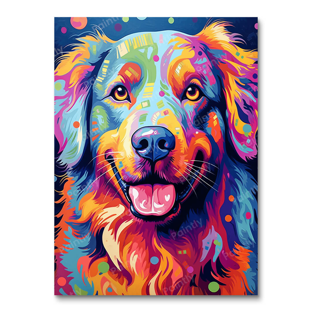 Psychedelic Dog IV (Diamond Painting)