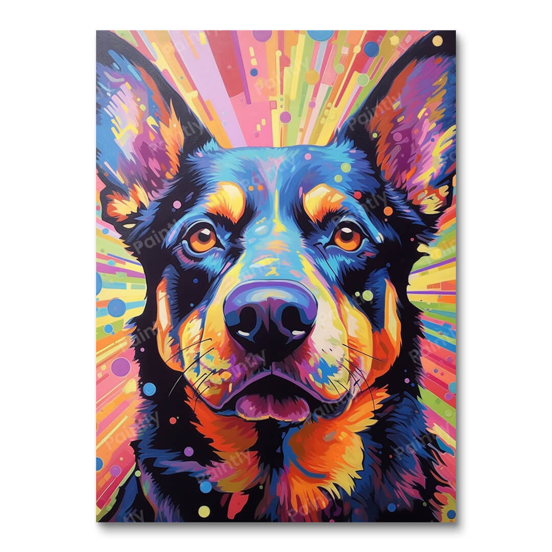 Psychedelic Dog V (Diamond Painting)