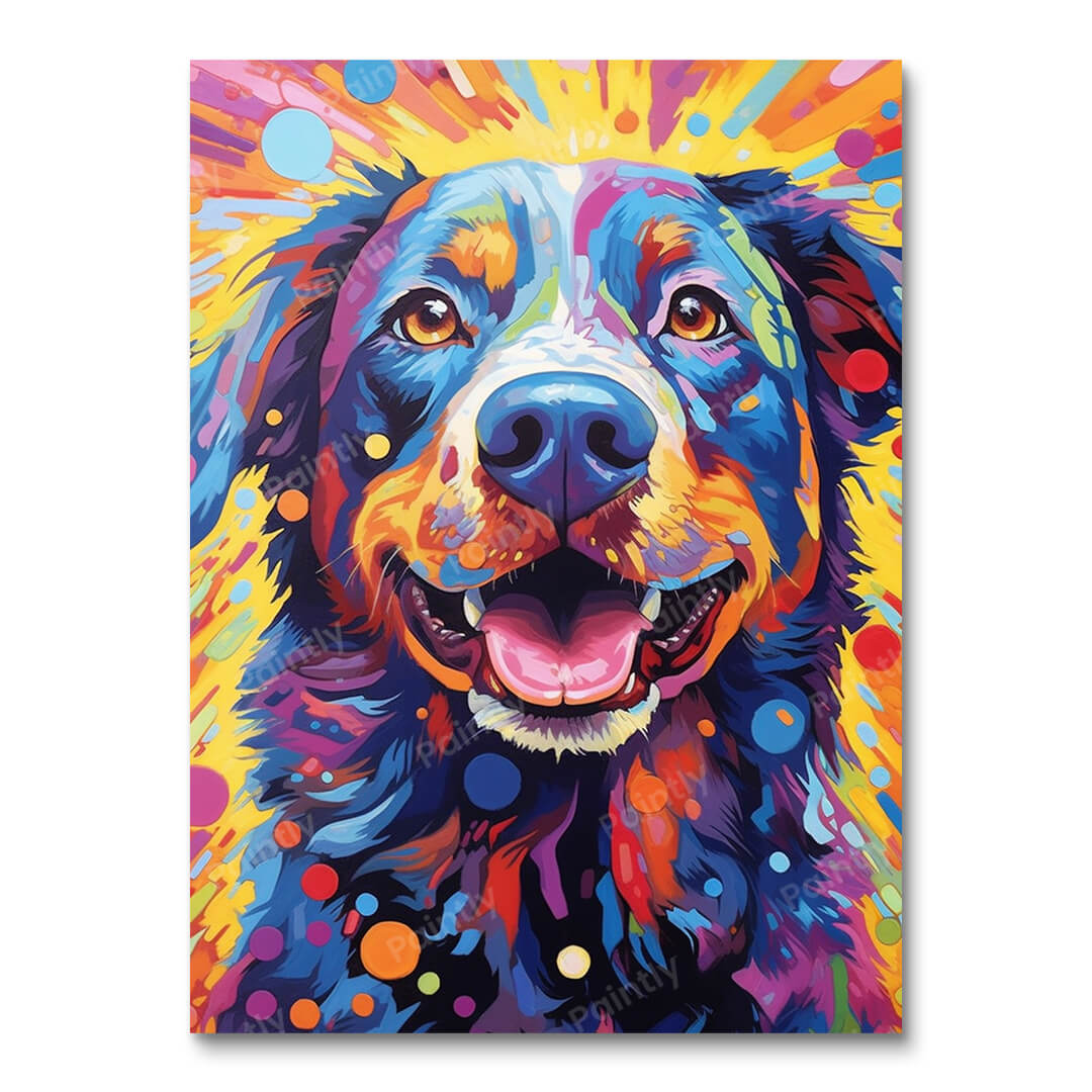 Psychedelic Dog II (Diamond Painting)