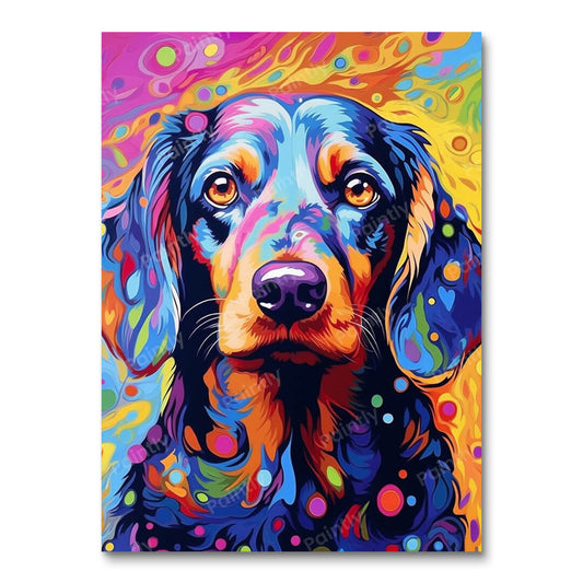 Psychedelic Dog VI (Vægkunst)