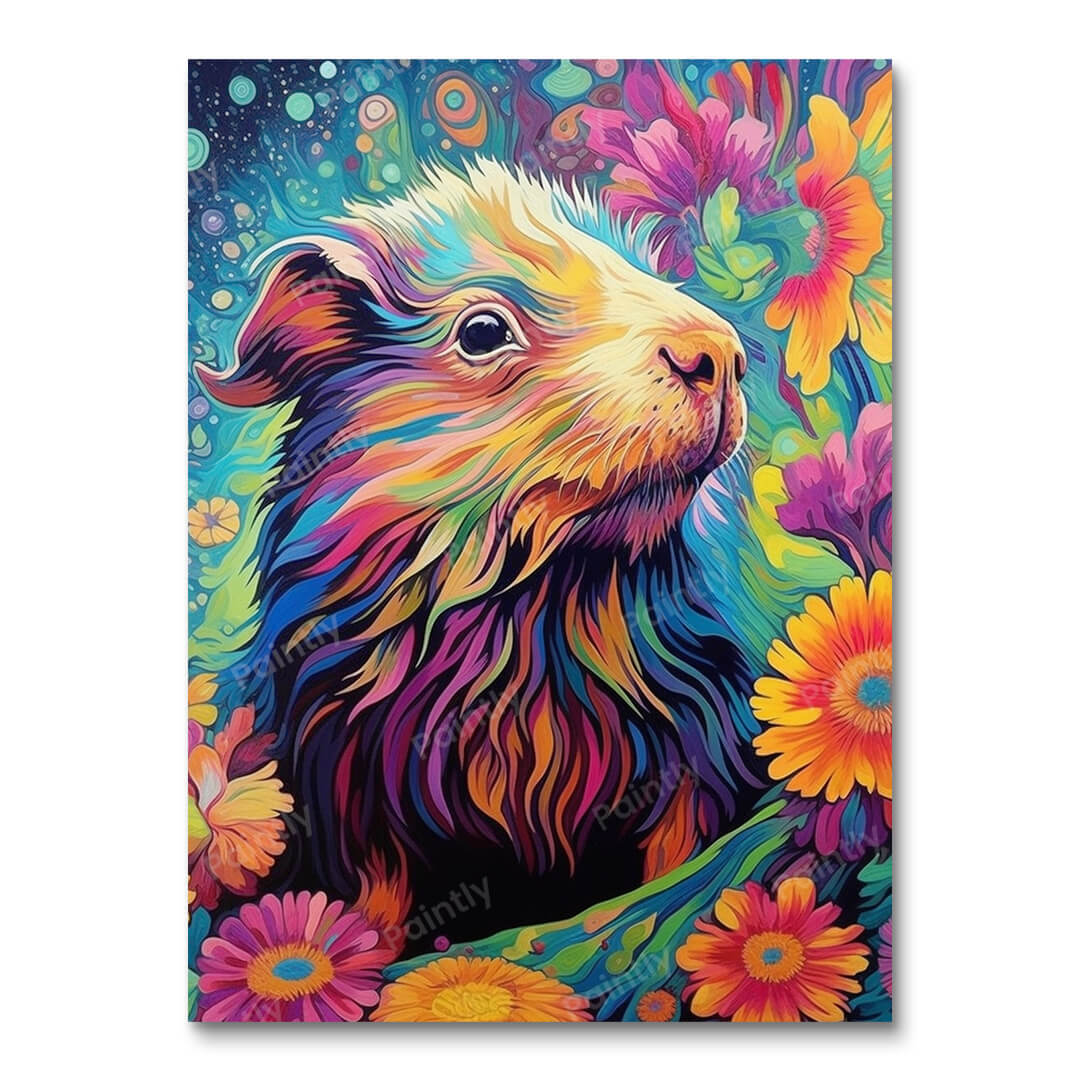 Psychedelic Guinea Pig III (Diamond Painting)