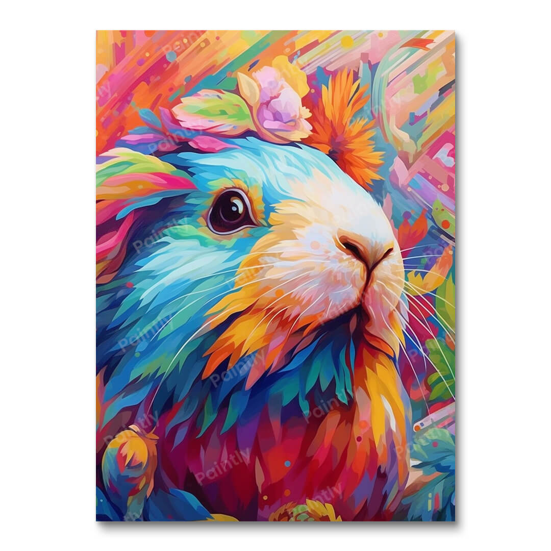 Psychedelic Guinea Pig IV (Diamond Painting)