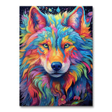 Psychedelischer Wolf I (Wandkunst)