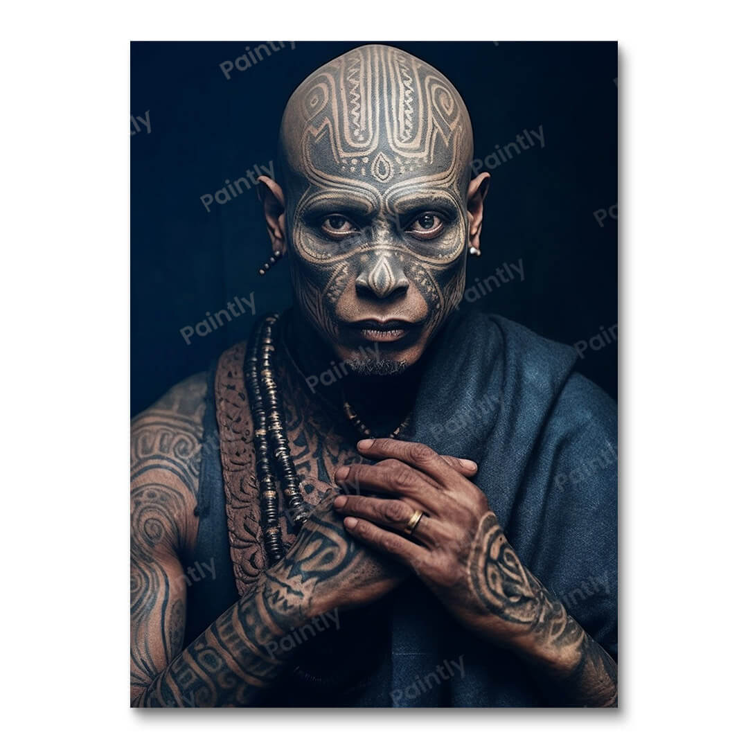 Tattooed Monk (Diamond Painting)