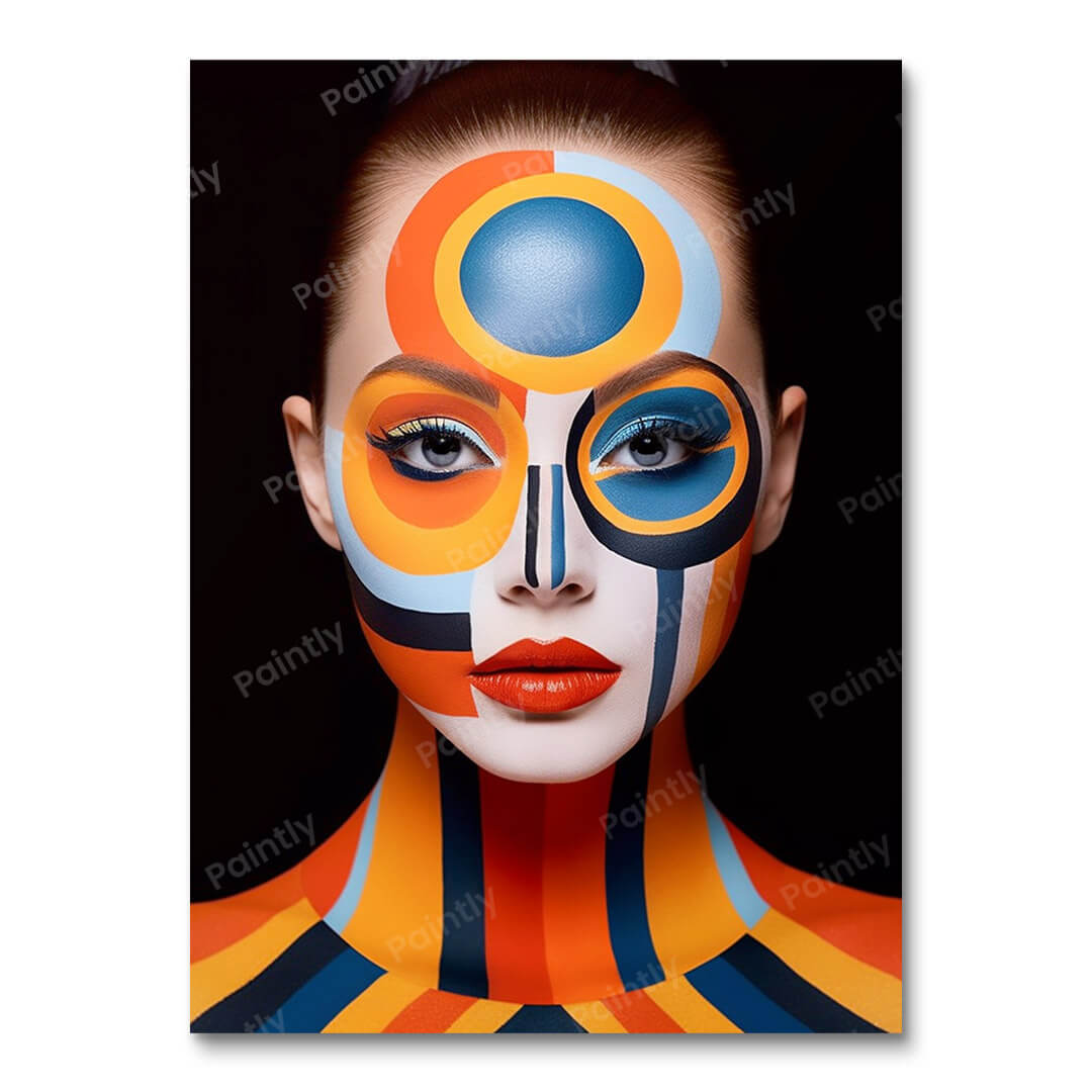 Masked Abstract Face (Diamond Painting)